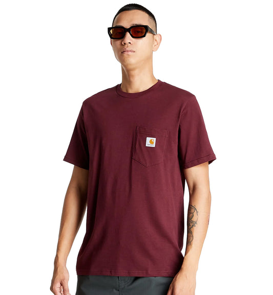 Carhartt Pocket Short Sleeve Tee (Dark Red)