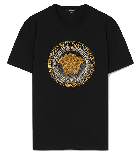 Versace Crystal Round Medusa (Black)