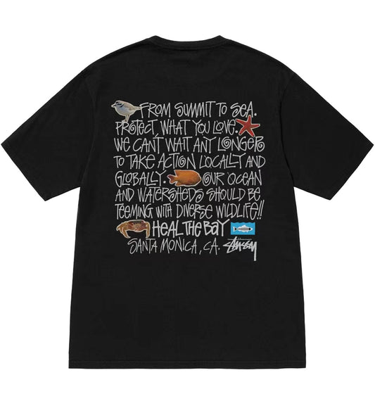 Stussy Taps Heal Coastal Tee (Black)