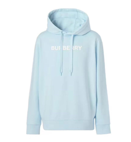 Burberry Logo Hoodie (Cyan)