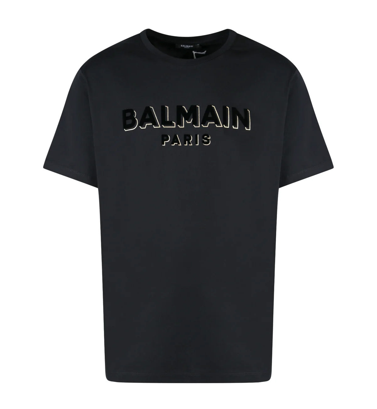 Balmain 3D Paris Logo T-Shirt (Black)