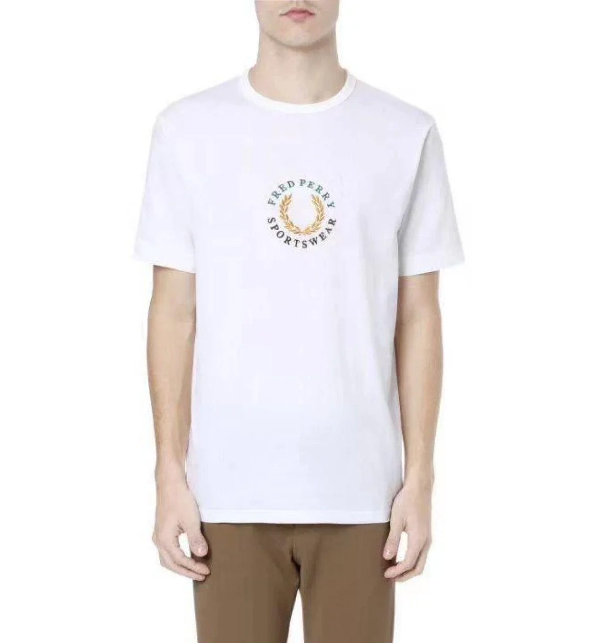 Fred Perry Archive Embroidery T-Shirt (White)