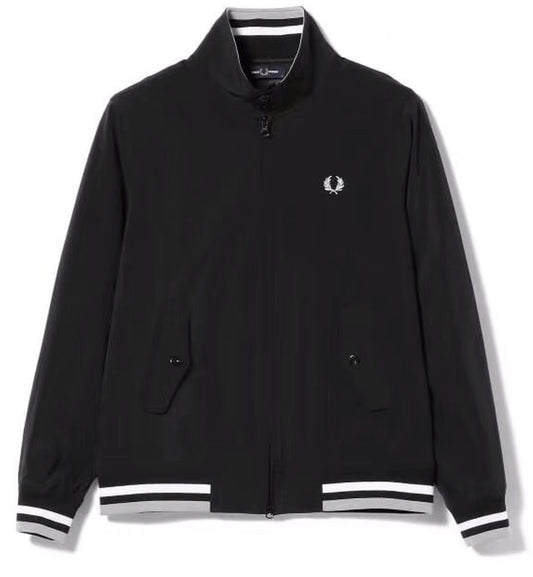 Fred Perry Swing Top Jacket Windbreaker (Black Grey)