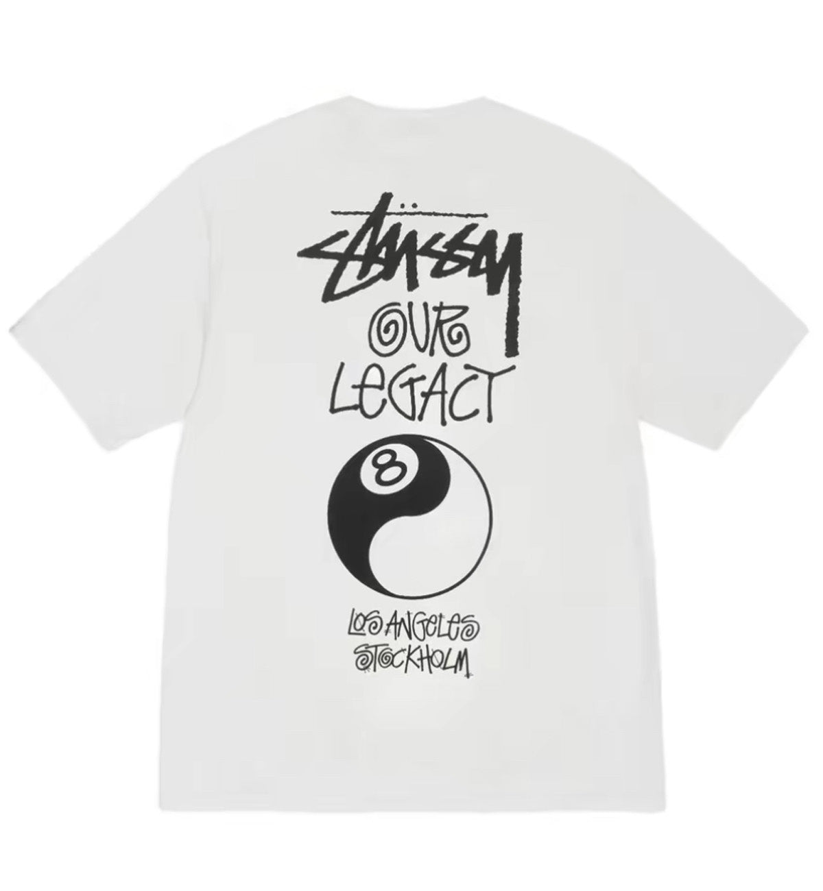 Stussy x Our Legacy 8 Ball Tee (White)