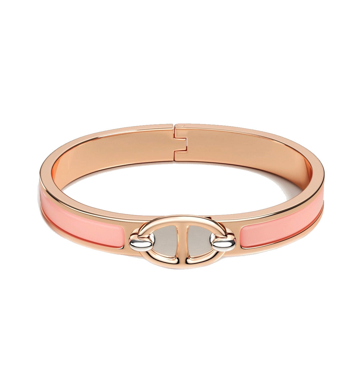 Hermes Mini Clic Chaine d'Ancre Bracelet (Rose)