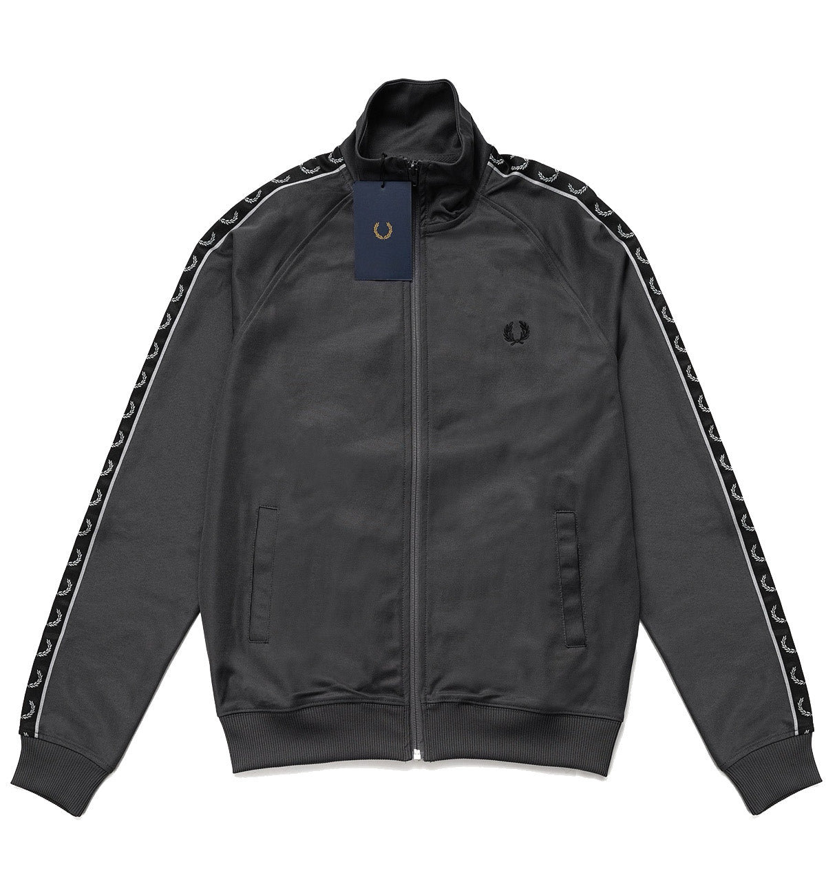 Fred Perry Track Taped Jacket (Dark Grey)