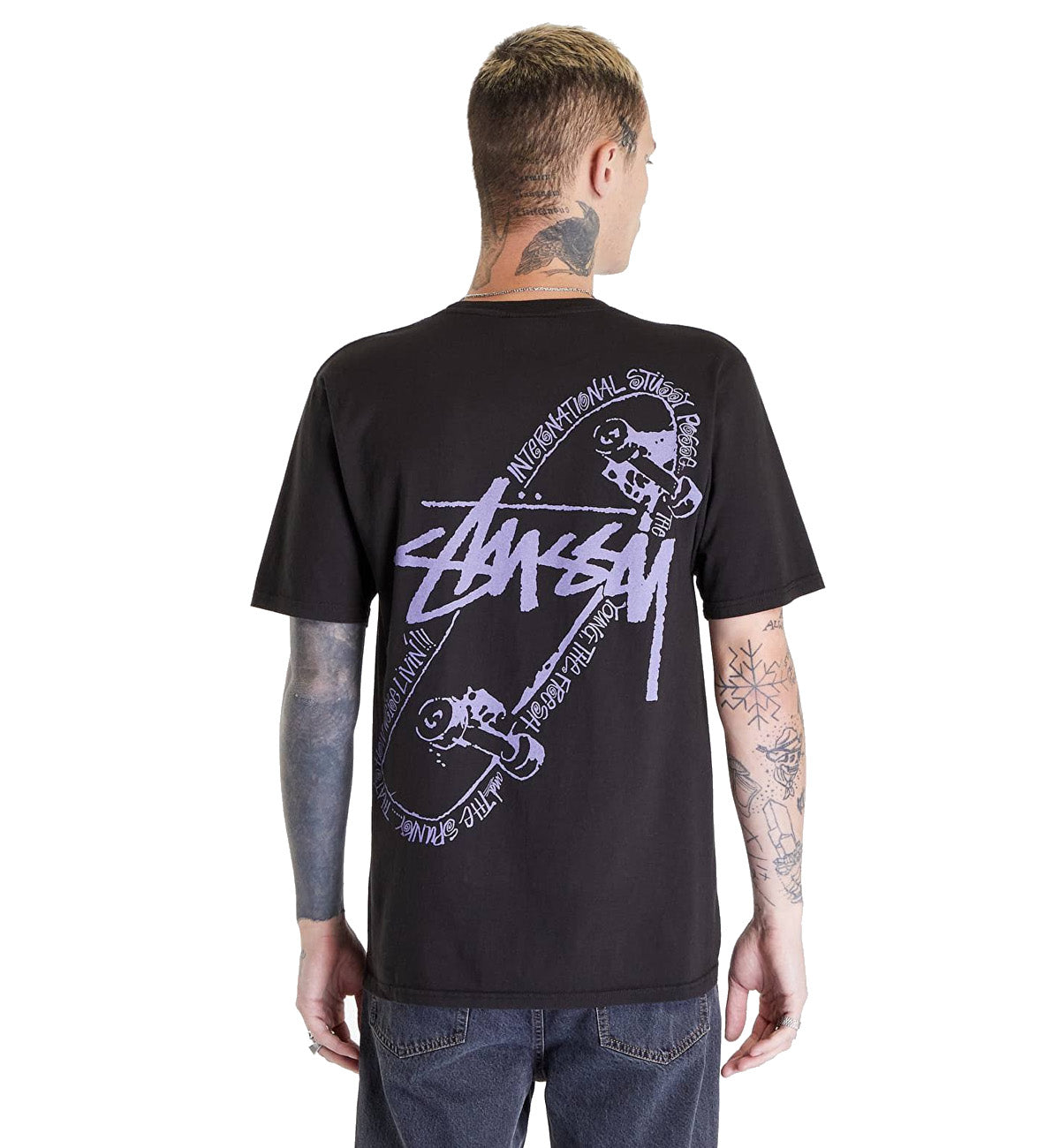 Stussy Skate Posse Pigment Dyed Tee (Black)