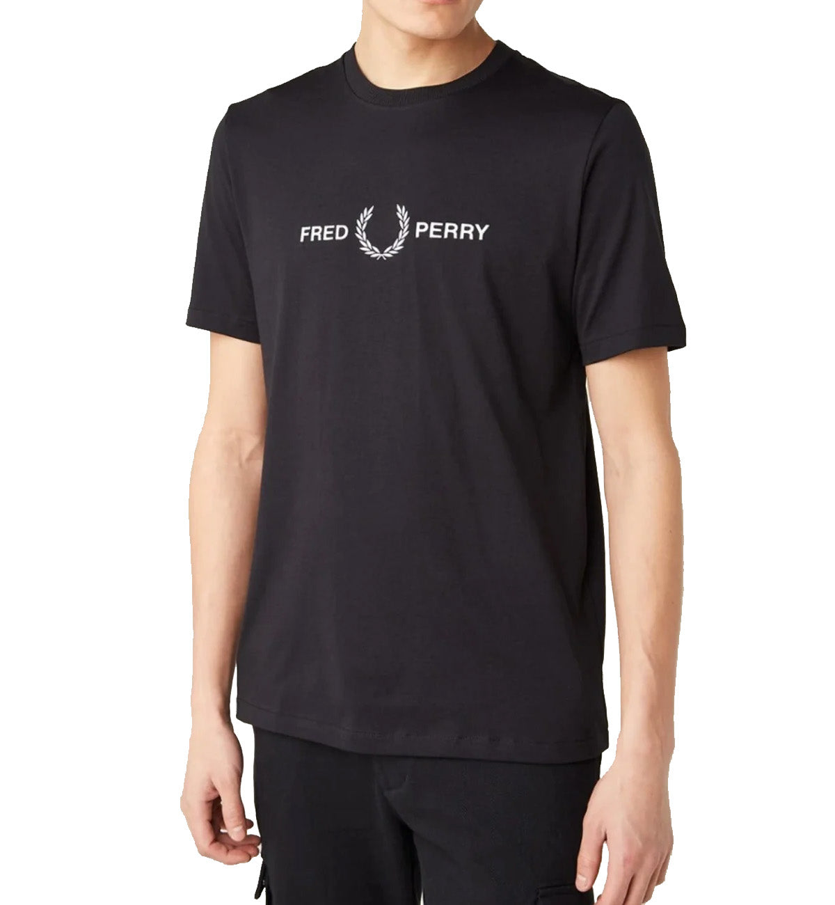 Fred Perry Signature Logo T-Shirt (Black)
