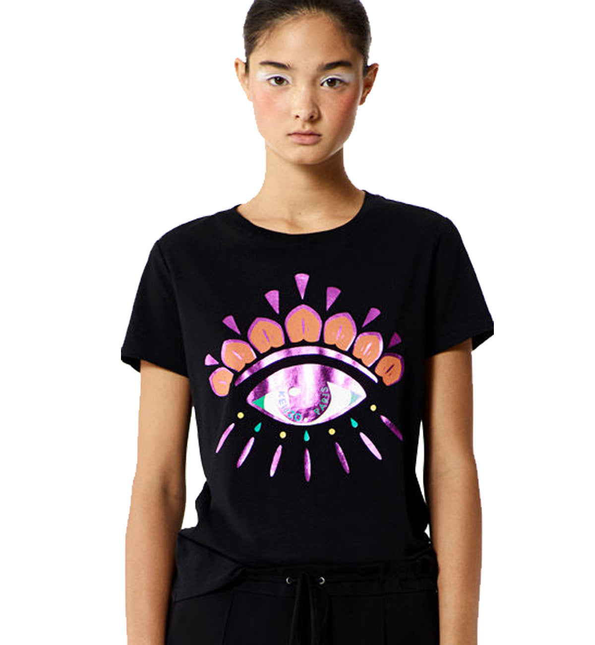 Kenzo Female Pink Eye Purple Line T Shirt