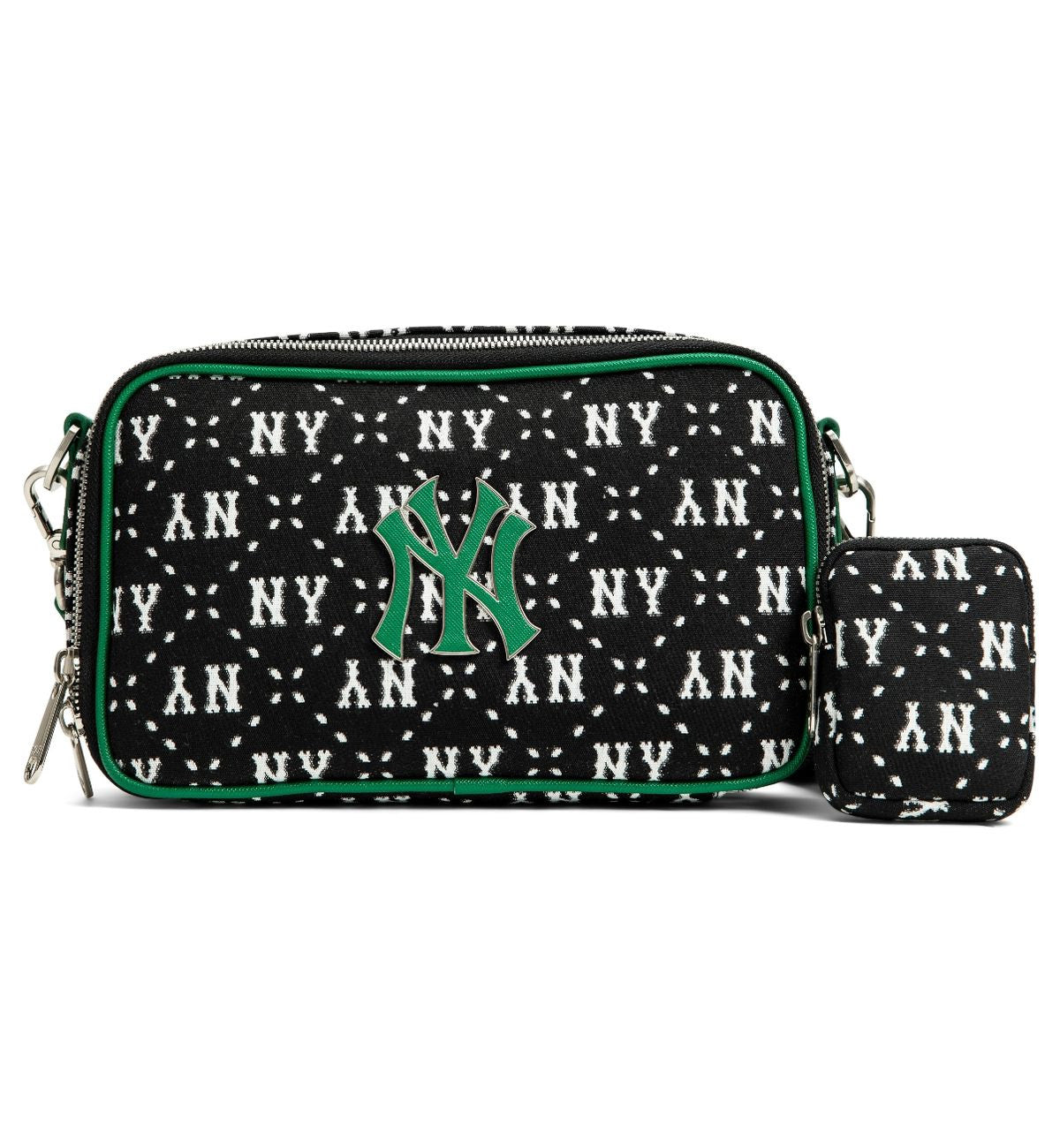 Dia Monogram Jacquard Cross Bag (Black Green)