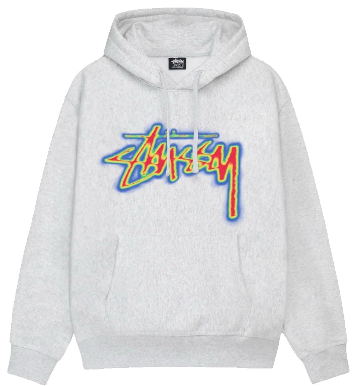 Stussy Thermal Stock Hoodie (Ash Heather)