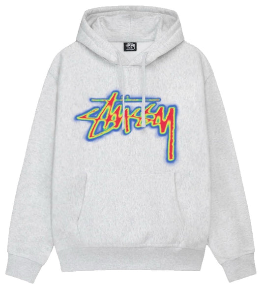 Stussy Thermal Stock Hoodie (Ash Heather)
