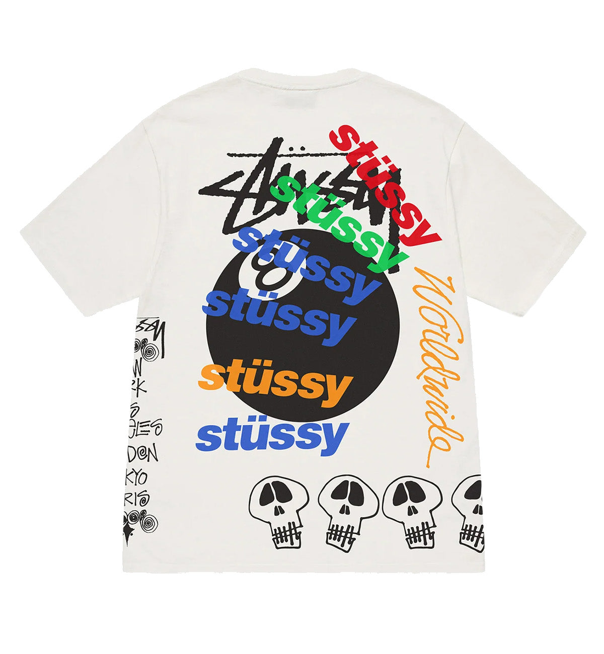 Stussy Test Strike Pigment Dyed Tee (White)