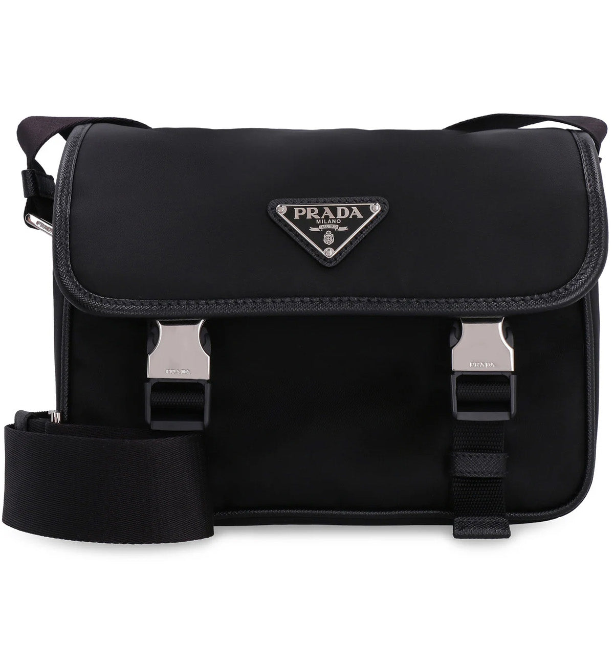 Prada Bags Malaysia Prada Black Re-Nylon And Saffiano Leather