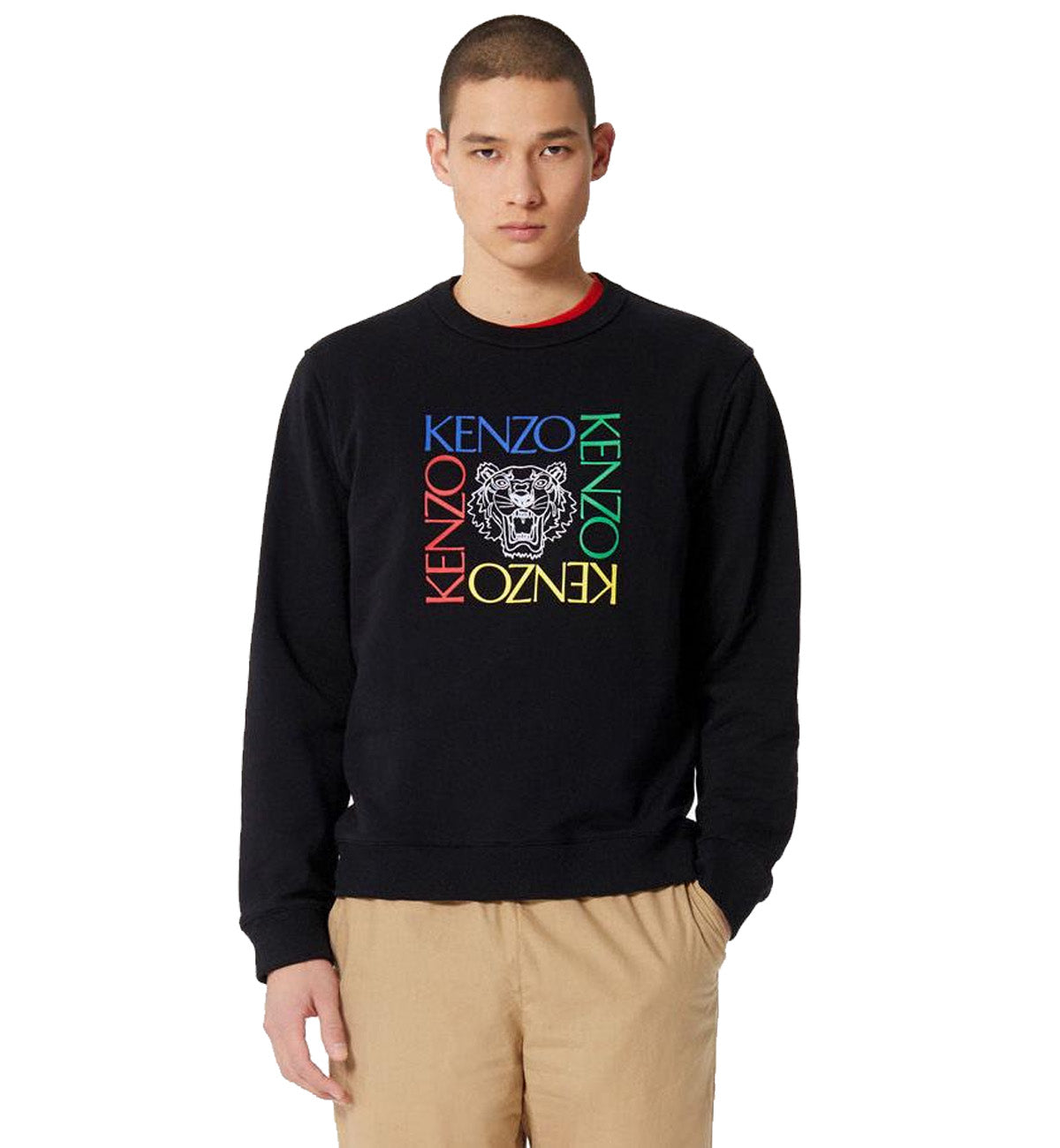 Kenzo Square Logo Black Sweatshirt