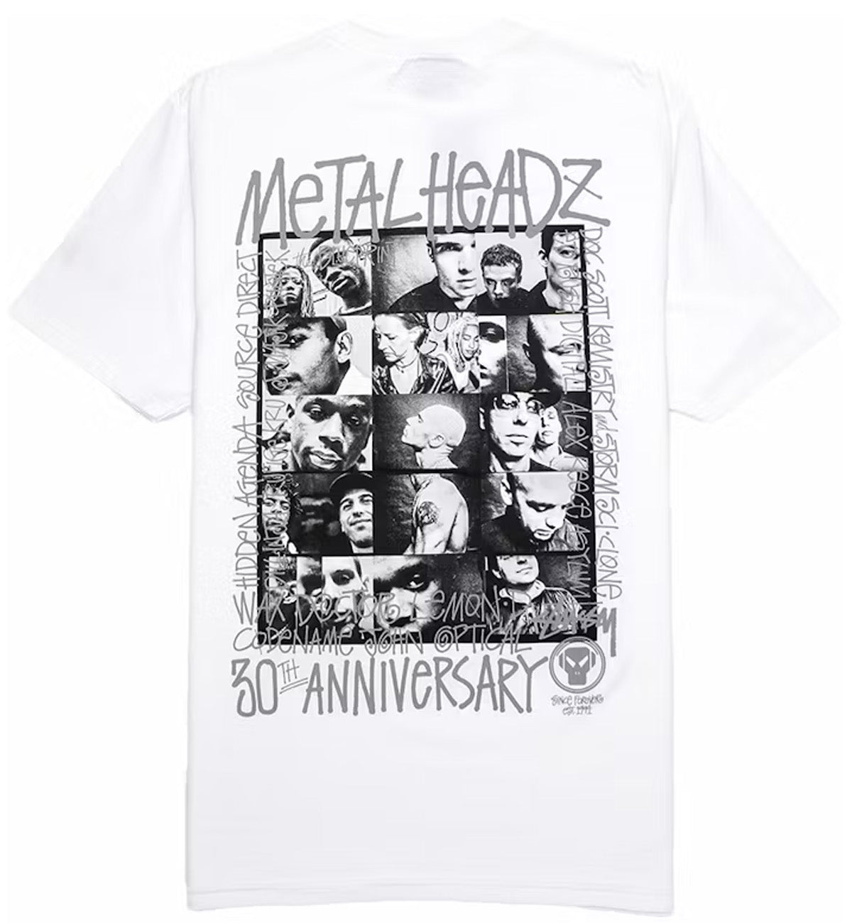 Stussy x Metalheadz 30th Anni Tee (White)