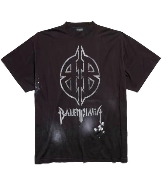 Balenciaga Metal BB Stencil T-Shirt