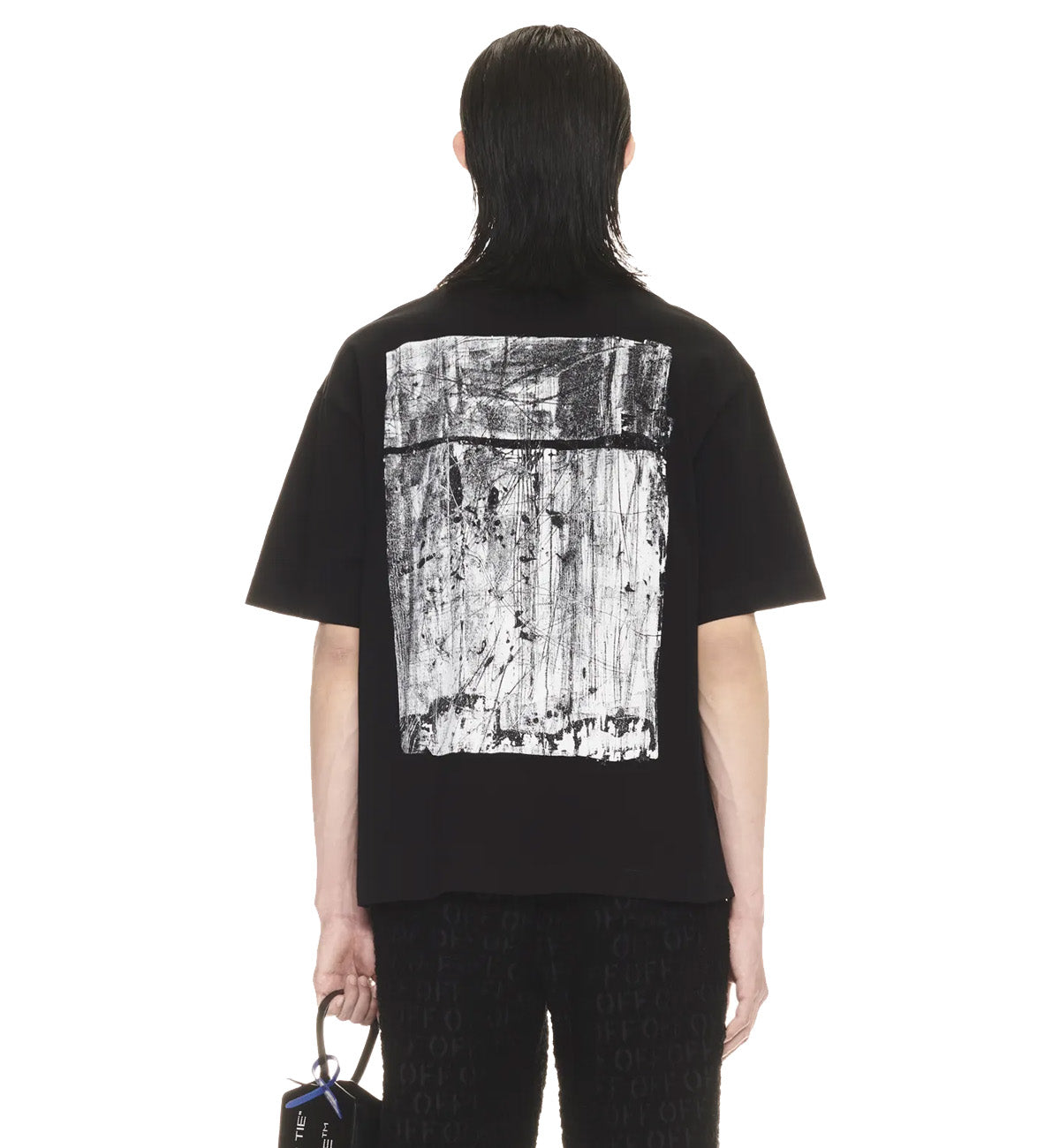 Off-White Scratch Tab Skate T-Shirt (Black)