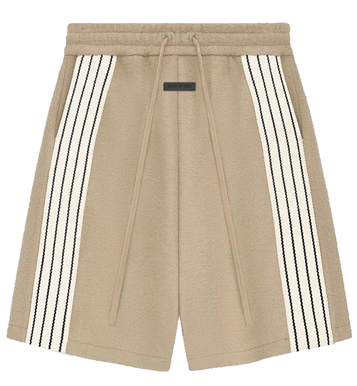 Fear of God Boiled Wool Striped Relaxed Short (Beige)