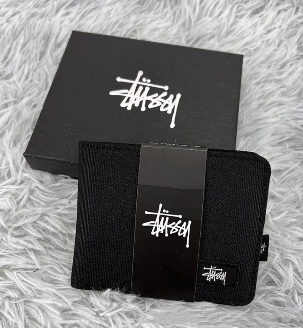 Stussy Multifunctional Classic Oxford Wallet (Black)