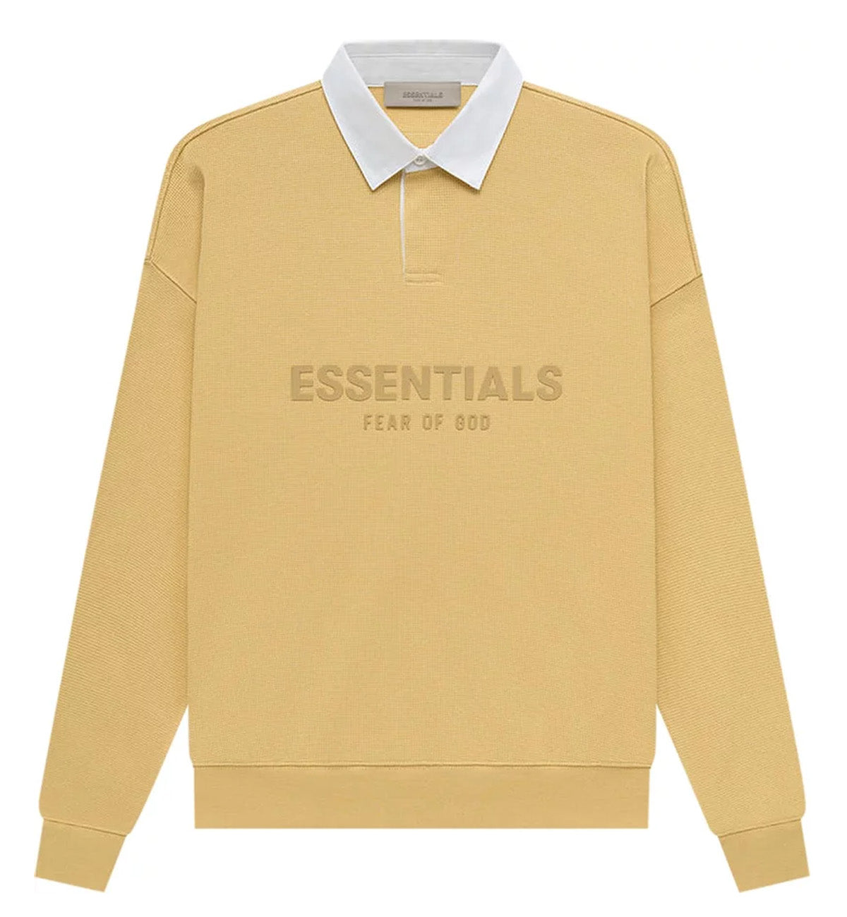 Fear of God Essential SS23 Long Sleeve Polo Shirt (Light Tuscan)