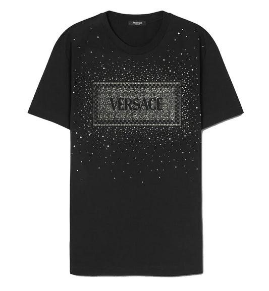 Versace Crystal '90s Vintage Logo T-Shirt (Black)