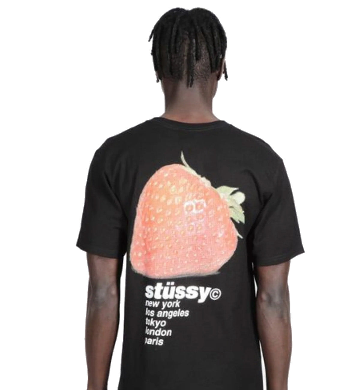 Stussy Strawberry Tee (Black)