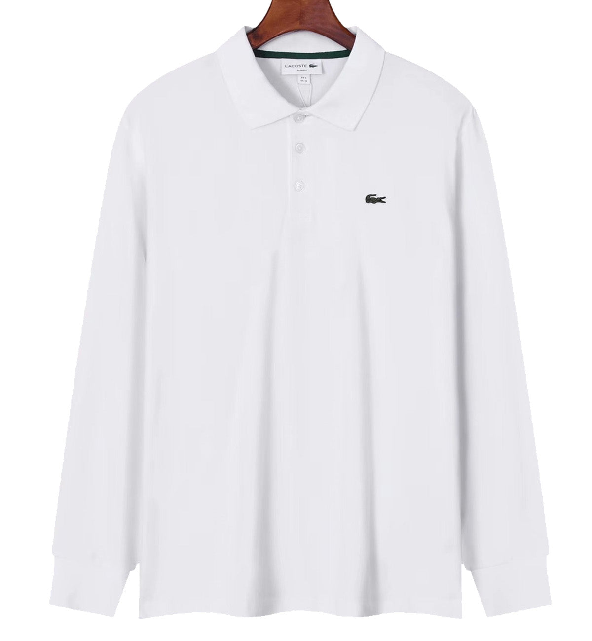 Lacoste Polo Long Sleeve Shirt (White)