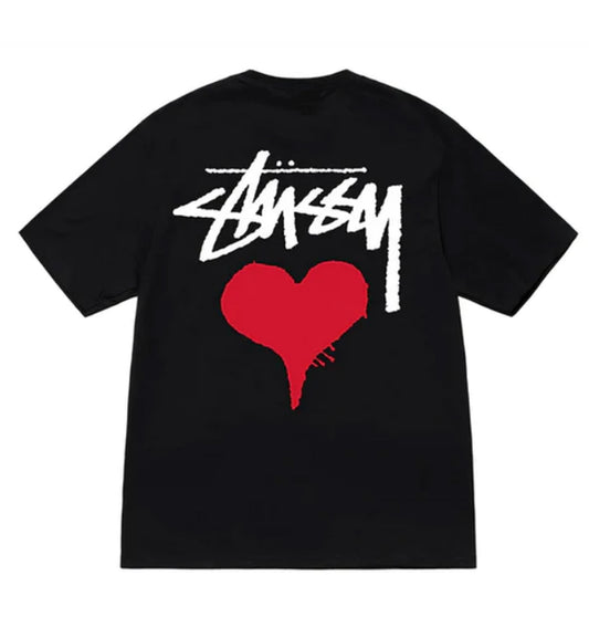Stussy Stock Heart Tee (Black)