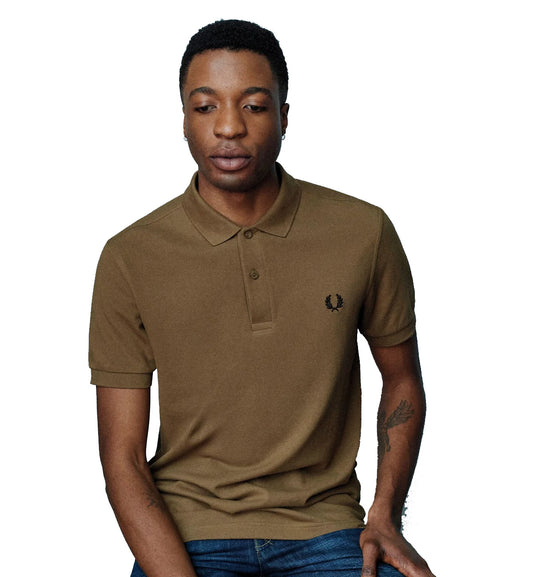 Fred Perry Tennis Polo Shirt -  Dark Caramel
