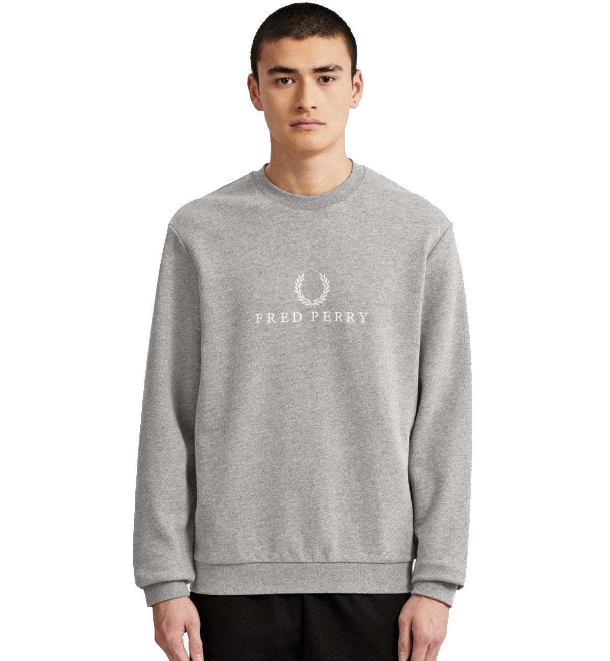 Fred Perry Sweatshirt (Steel Grey Marl)