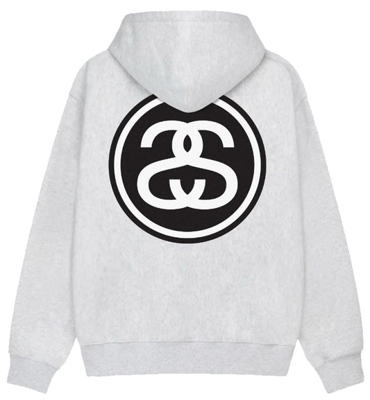 Stussy SS Link Crew Hoodie (Ash Heather)