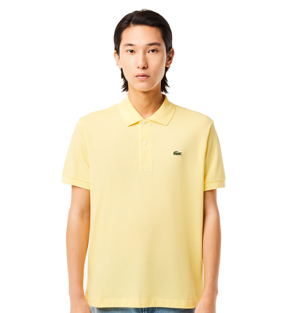 Lacoste Classic Fit Cotton Polo Shirt (Pastel Yellow)
