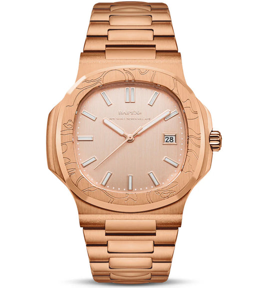 Bapex Type 10 Watches (Gold Pink)