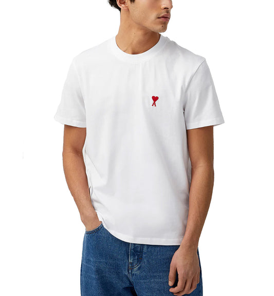 Ami de Coeur Embroidered Small Heart T-shirt (White)