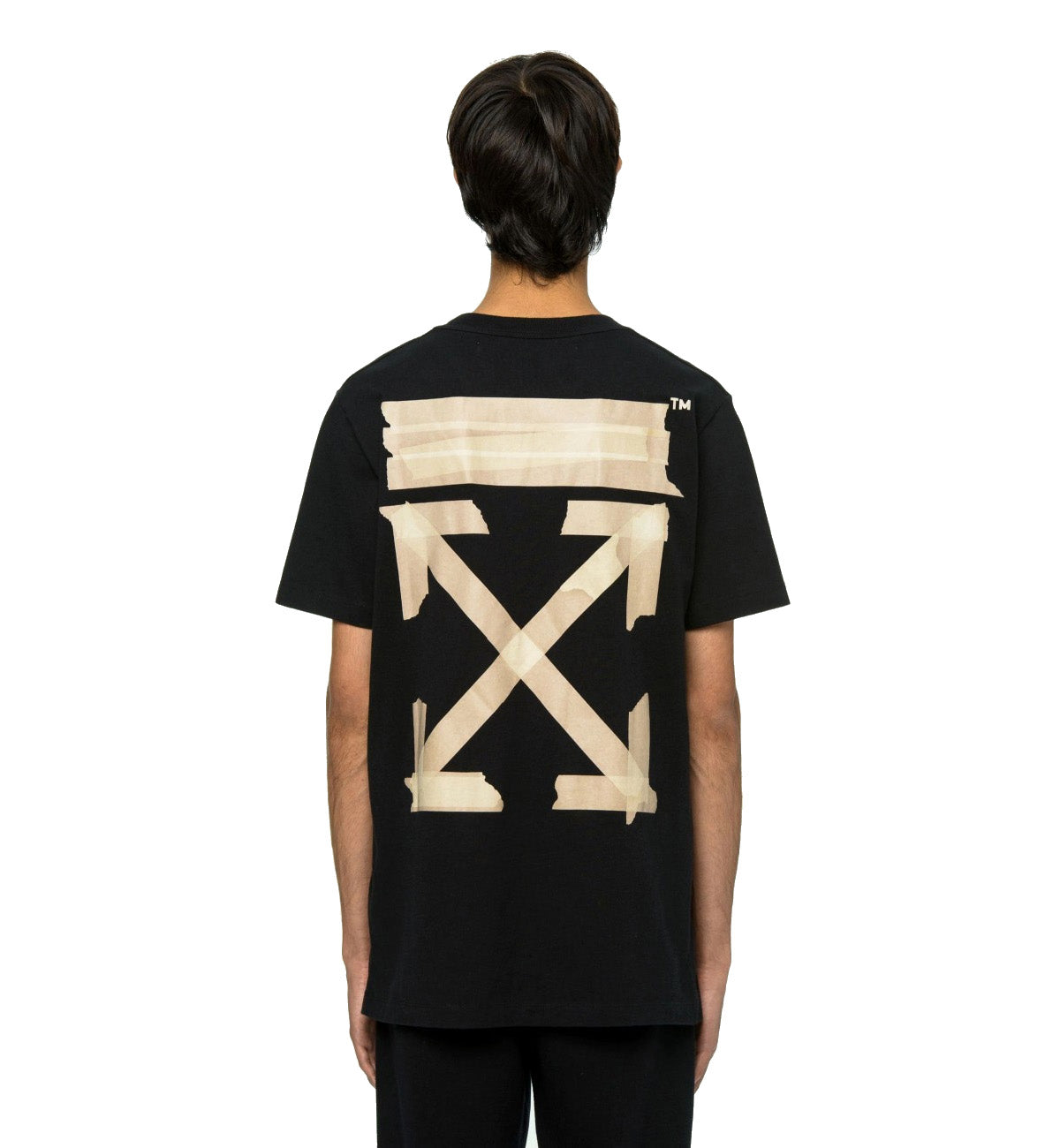 Off-White Cream Tape Arrow T-Shirt (Black)