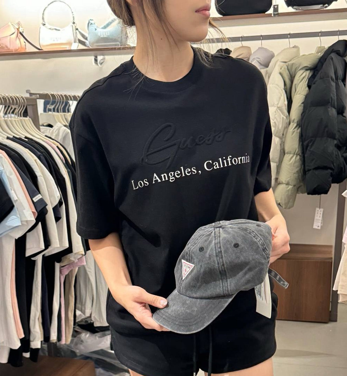 Guess Los Angeles Bold T-Shirt (Black) - Main Image