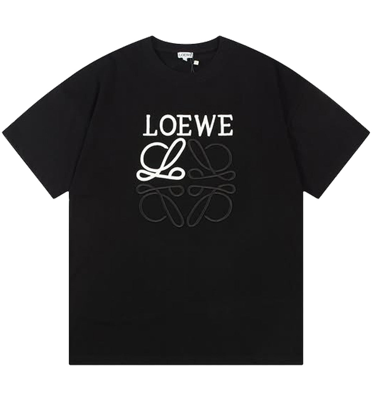 Loewe SS23 Embroidered Big Logo T-Shirt (Black)