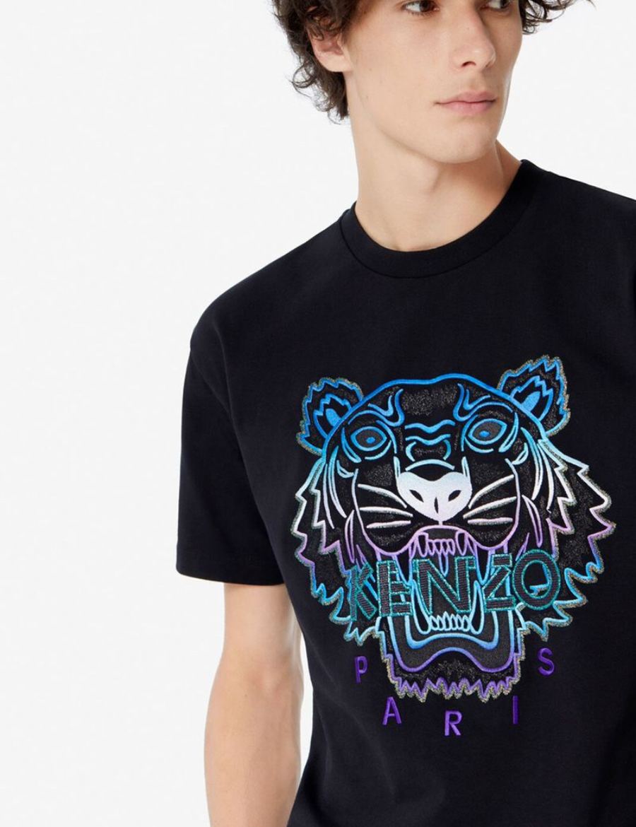 Kenzo Capsule Holiday Embroidered T-Shirt (Black)