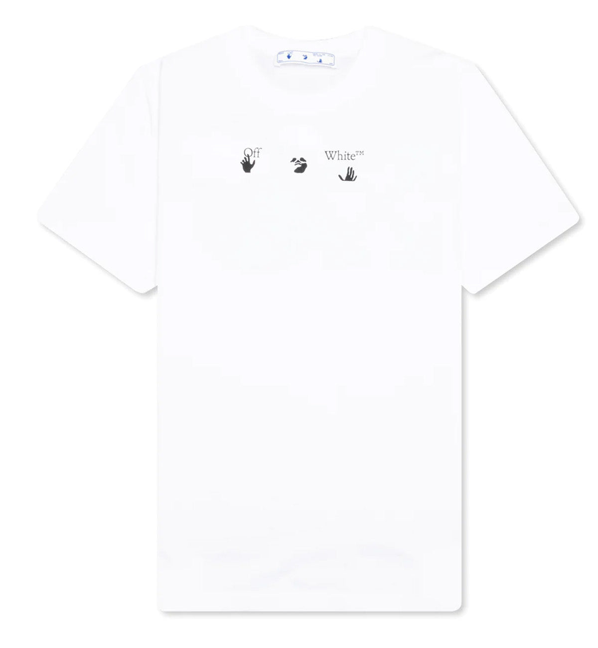 Off-White Arrows Motif Graffiti Print T-Shirt (White)