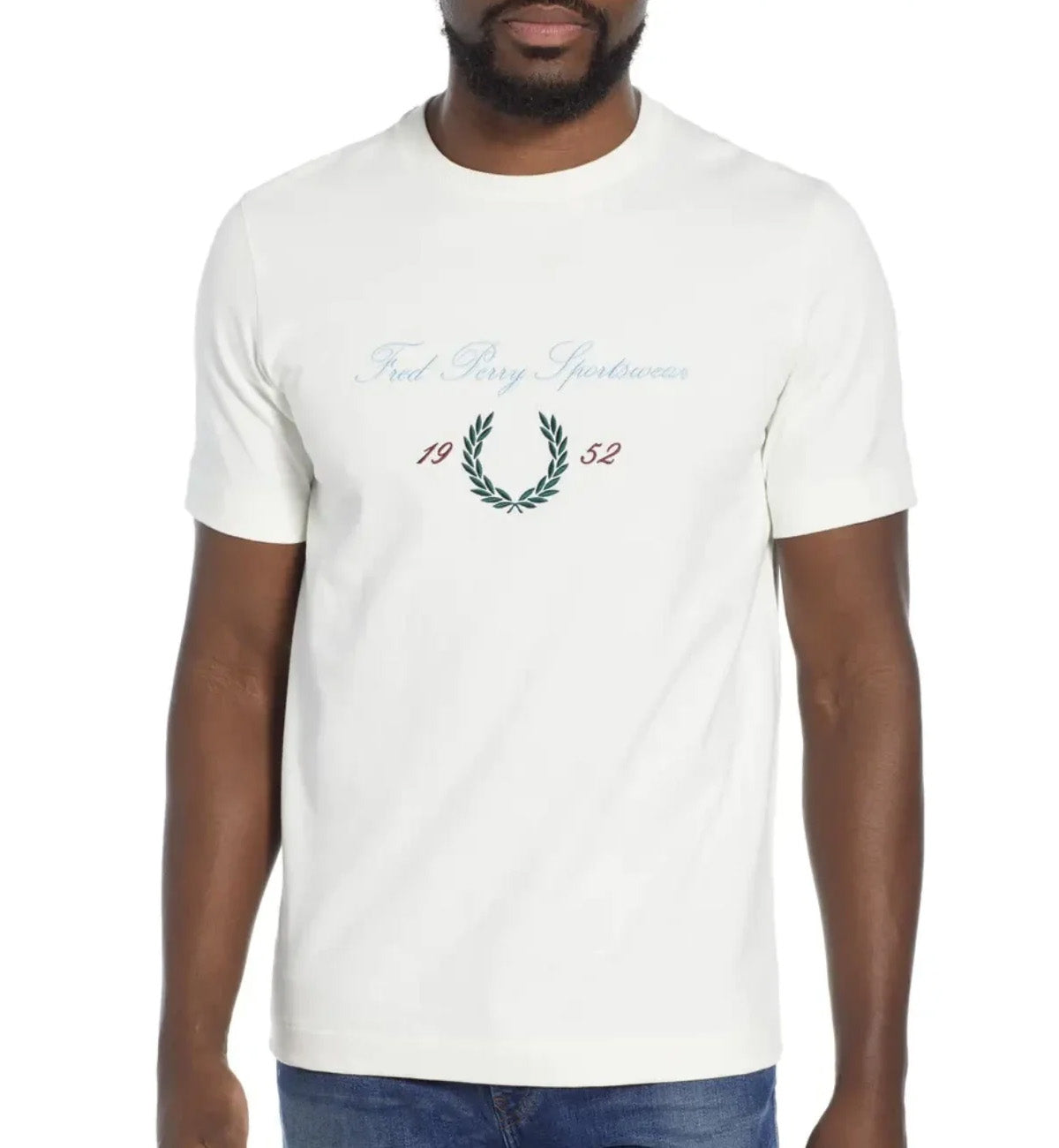 Fred Perry Archive Branded T-Shirt (White)