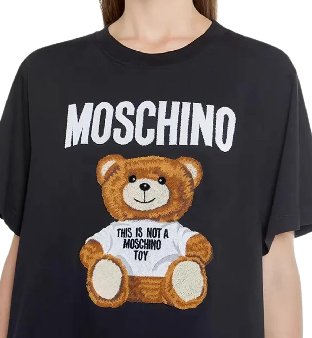 Moschino 3D Bear Oversized T-Shirt (Black)