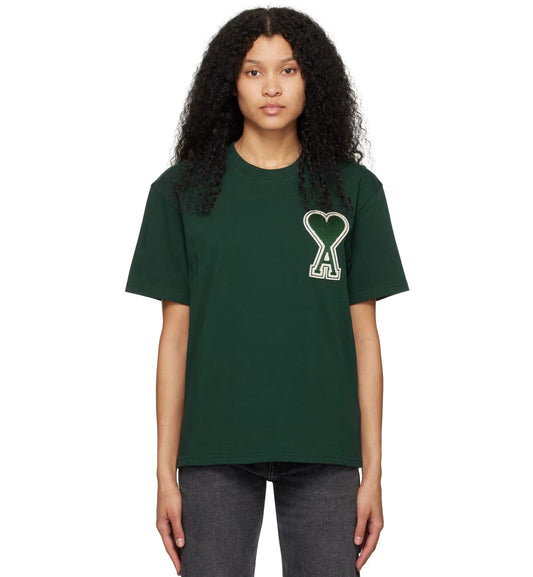 Ami de Coeur Outline Heart T-shirt (Green)