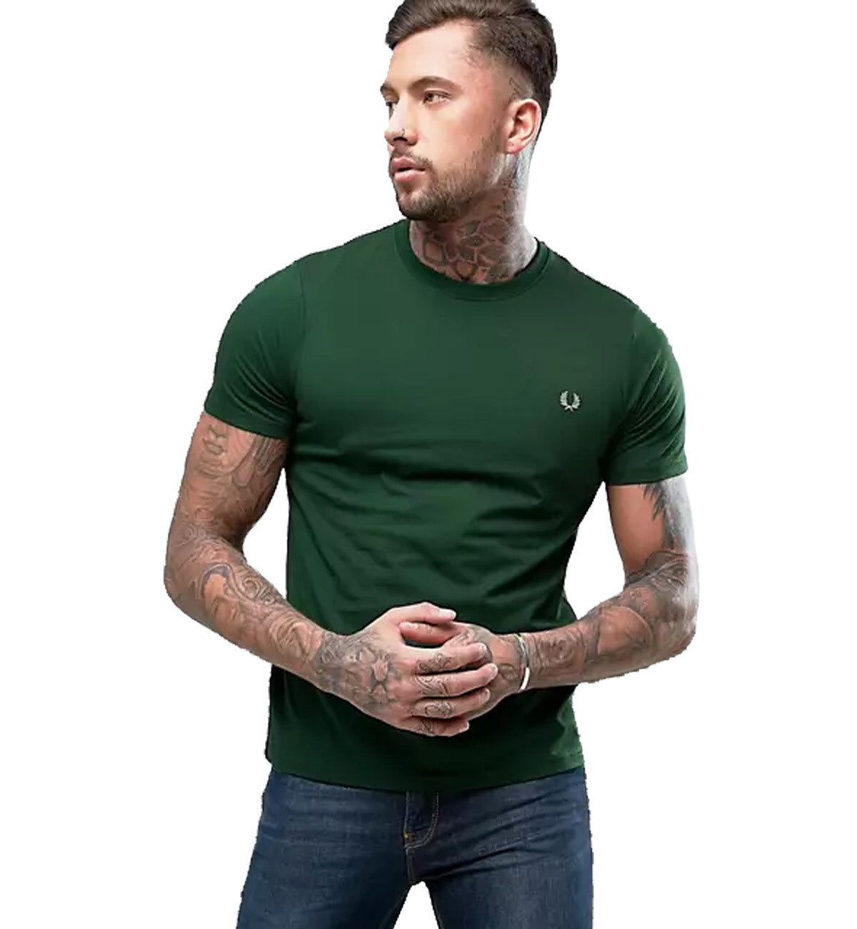 Fred Perry Small Logo T-Shirt (Green)