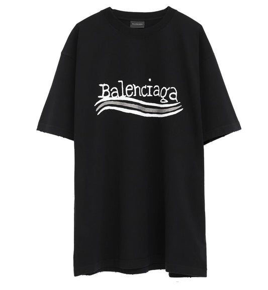 Balenciaga FW23 Logo Printed Large-Fit T-Shirt
