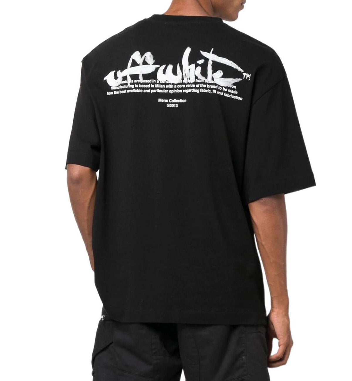 Off-White Paint Script Oversized Tee SS23 (Black)