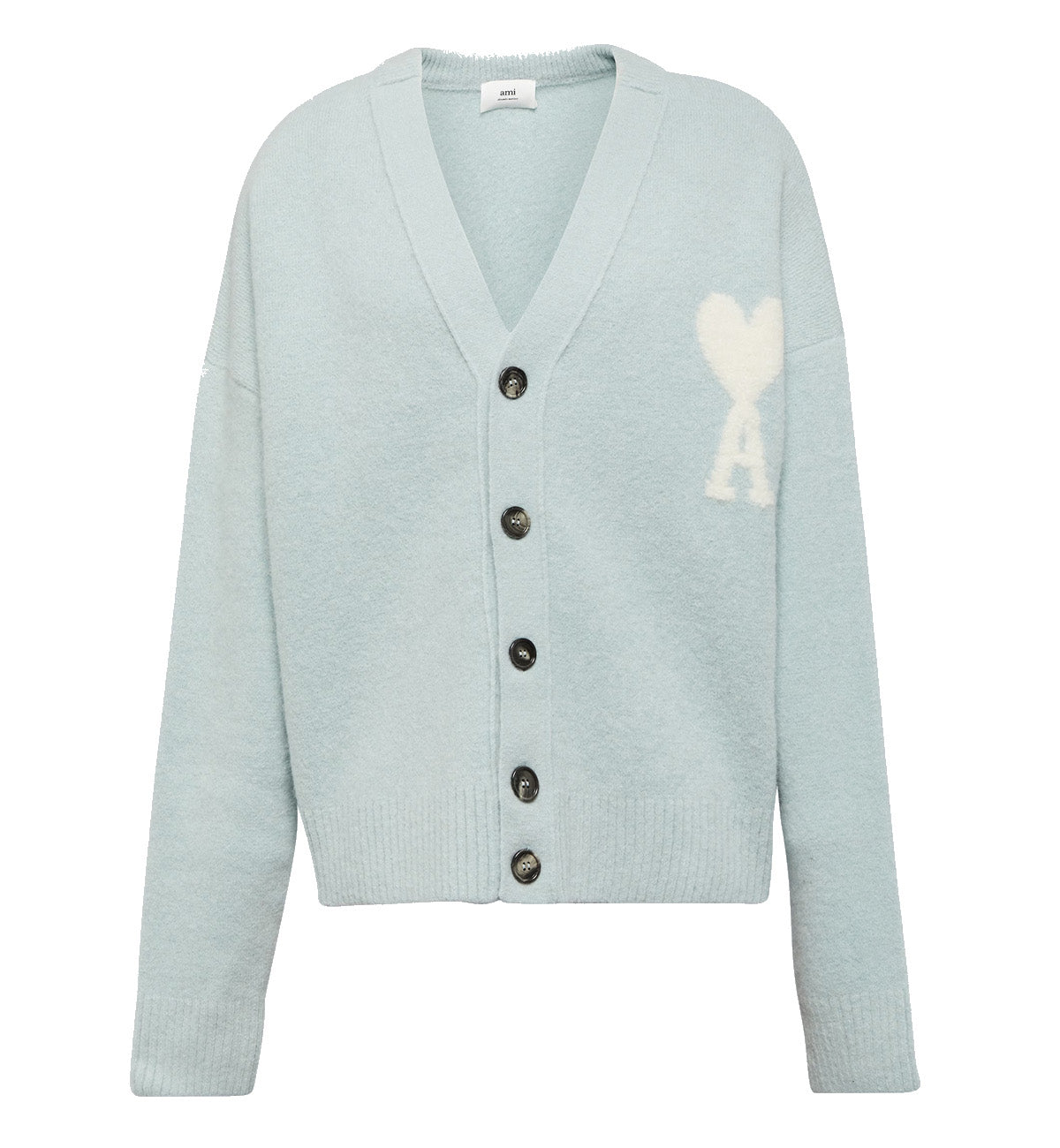 Ami Paris Cardigan Button Jacket (Aquamarine)