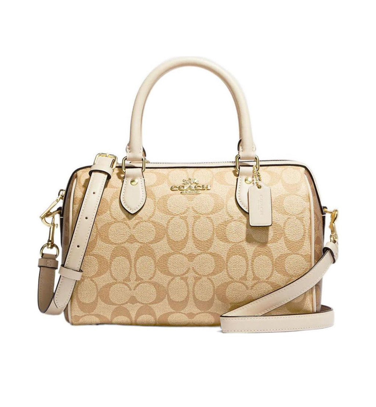 Coach mini bennett hot sale satchel in signature canvas