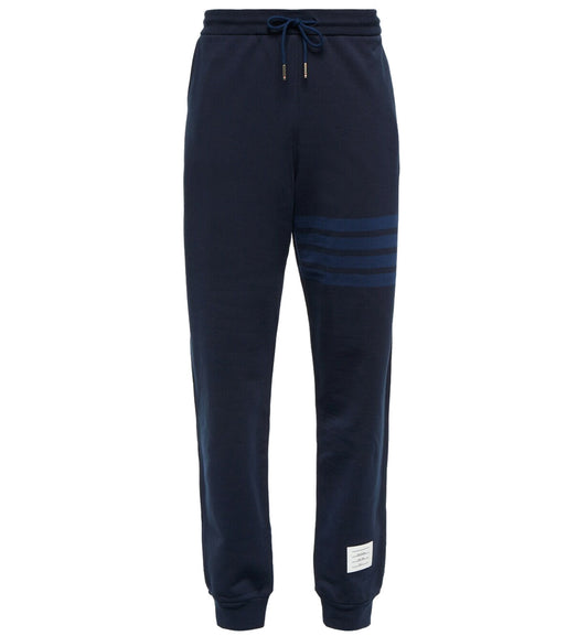 Thom Browne 4 Bar Raglan Crew Sweatpants (Navy)