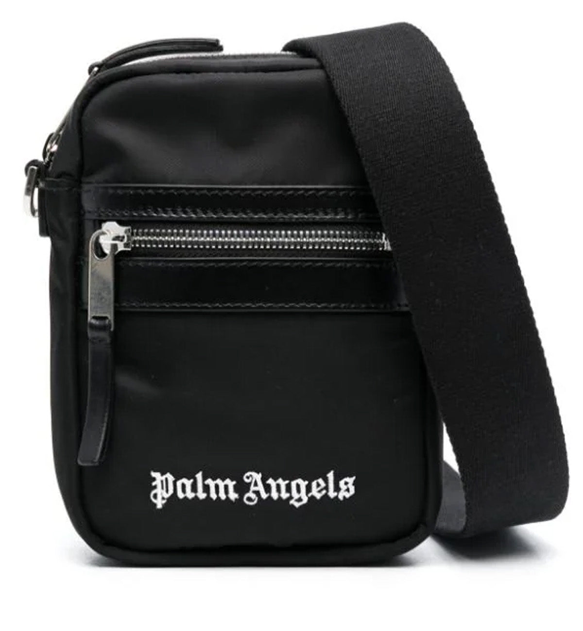 Palm Angels Black Shoulder Bag Logo